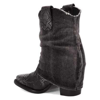 Dingo1969 DENIM DREAM LEATHER BOOTIE