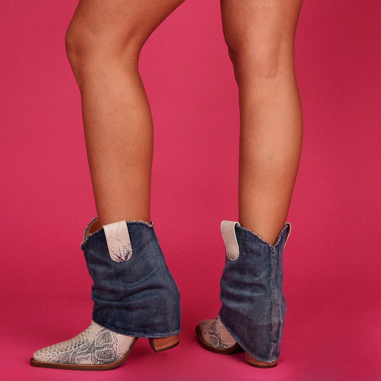 Dingo1969 DENIM DREAM LEATHER BOOTIE