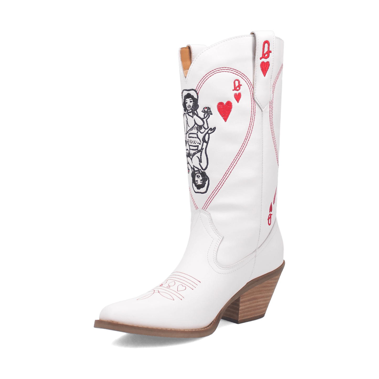 Dingo1969 QUEEN A HEARTS LEATHER BOOT