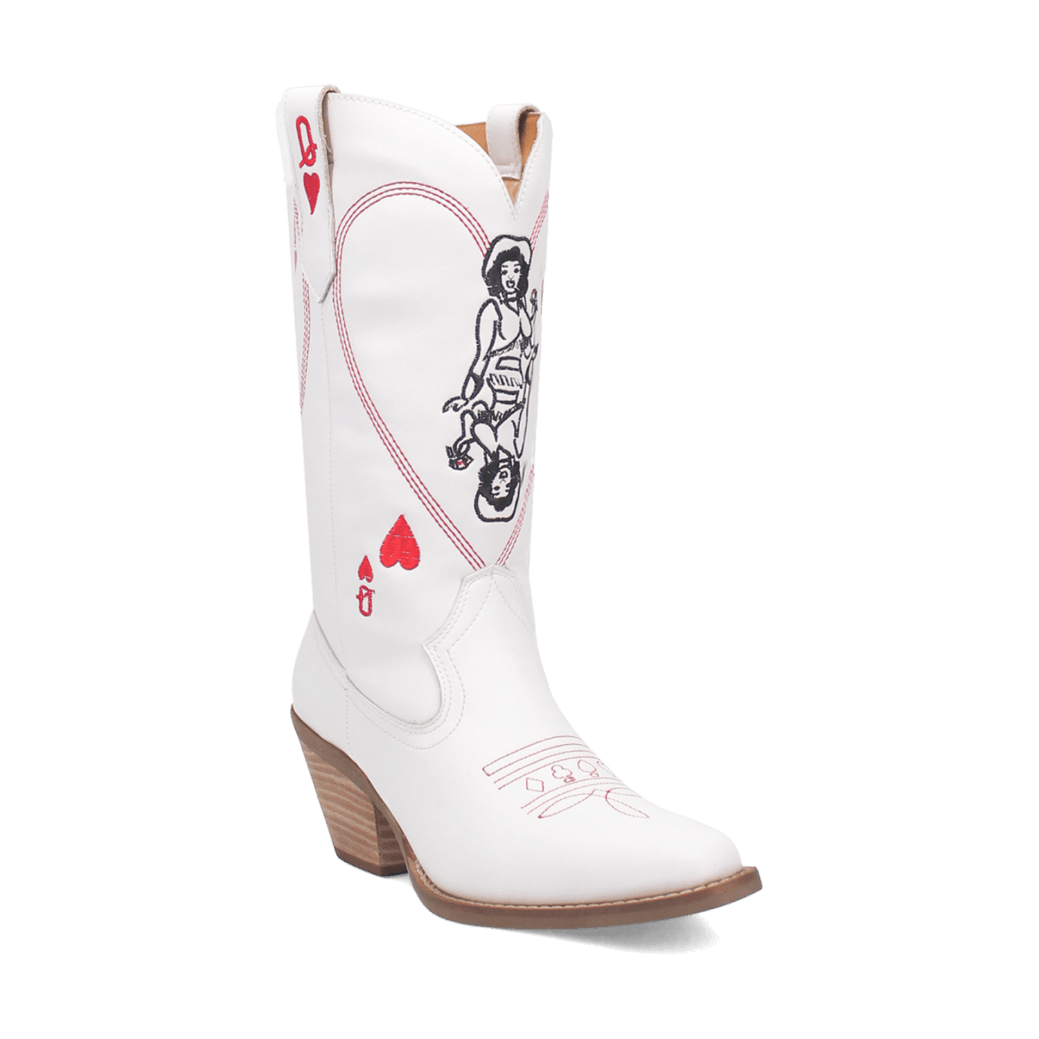 Dingo1969 QUEEN A HEARTS LEATHER BOOT