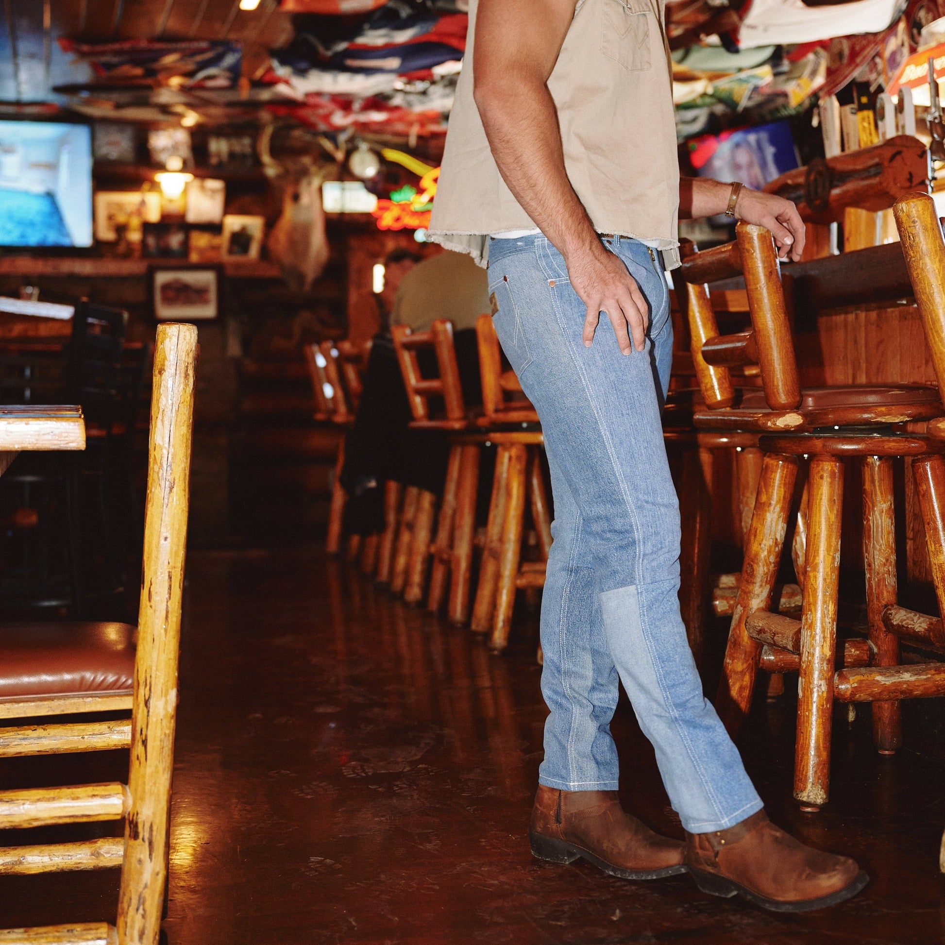 Dingo1969 REV UP LEATHER HARNESS BOOT