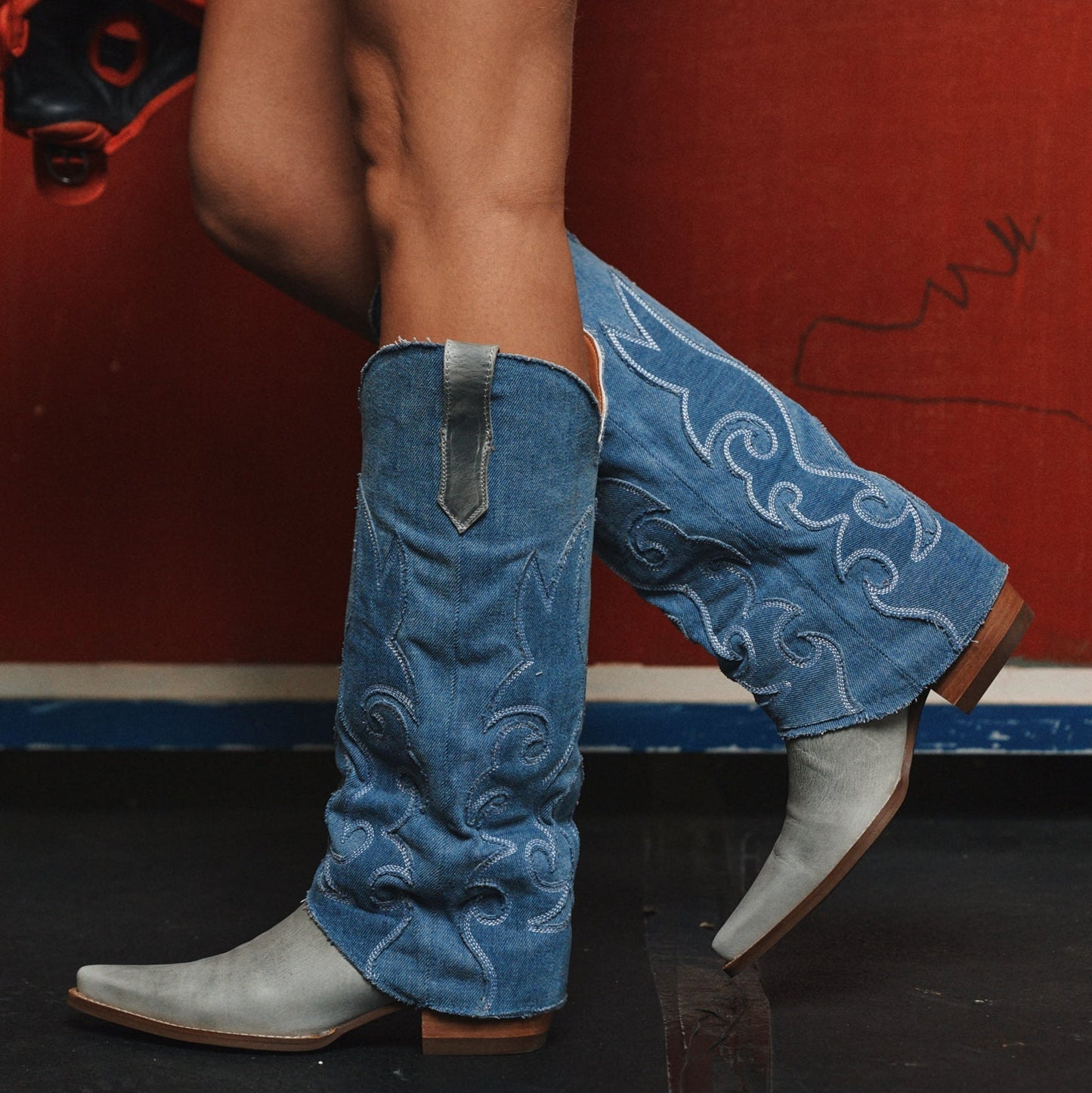 Dingo1969 BLUE JEAN BABY LEATHER BOOT