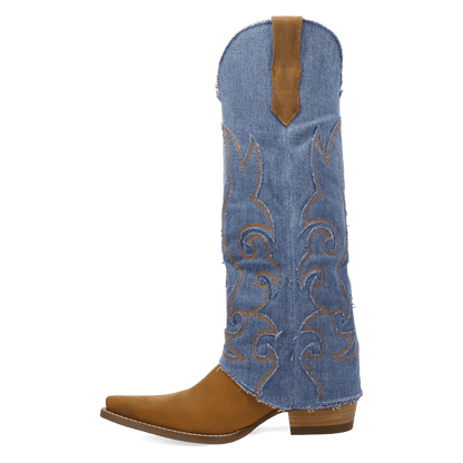 Dingo1969 BLUE JEAN BABY LEATHER BOOT