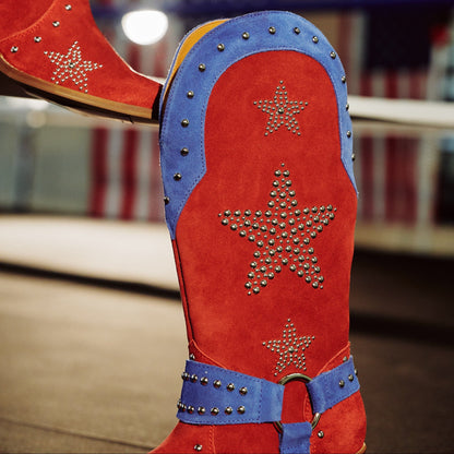 Dingo1969 LUCKY STARS SUEDE LEATHER BOOT