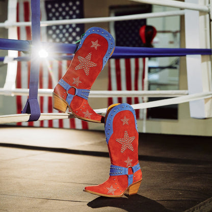 Dingo1969 LUCKY STARS SUEDE LEATHER BOOT