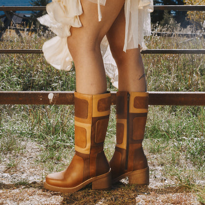 Dingo1969 PATCHES LEATHER BOOT