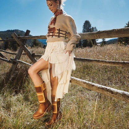Dingo1969 PATCHES LEATHER BOOT