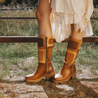 Dingo1969 PATCHES LEATHER BOOT