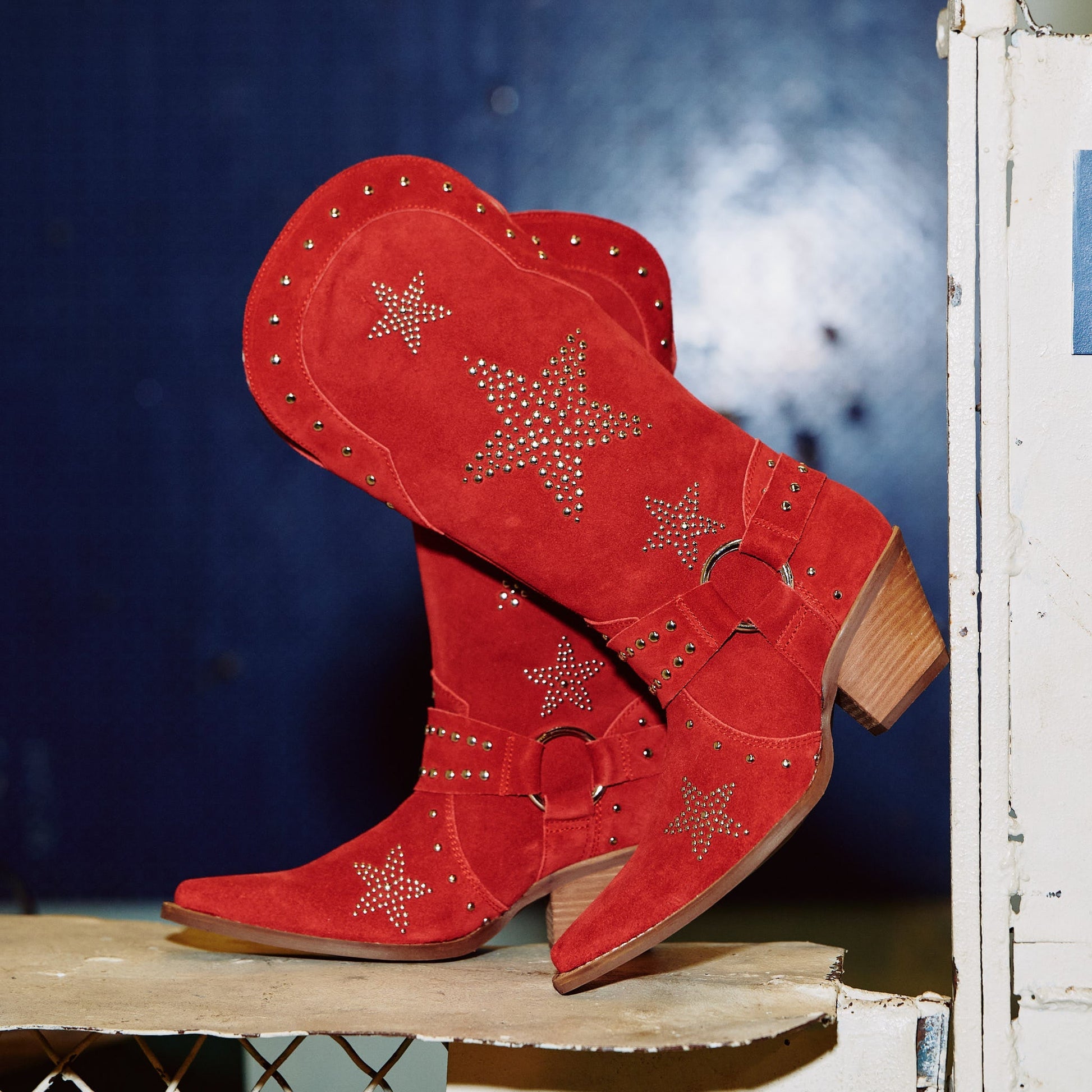 Dingo1969 LUCKY STARS SUEDE LEATHER BOOT