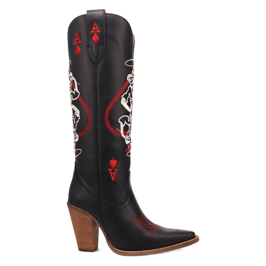 Dingo1969 ACE OF SPADES LEATHER BOOT