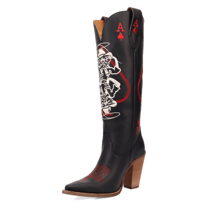 Dingo1969 ACE OF SPADES LEATHER BOOT