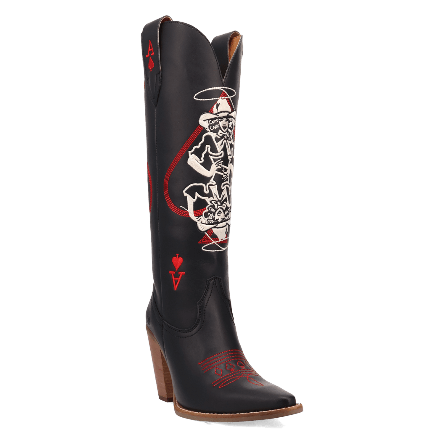 Dingo1969 ACE OF SPADES LEATHER BOOT