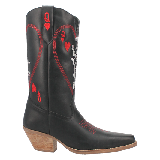 Dingo1969 QUEEN A HEARTS LEATHER BOOT