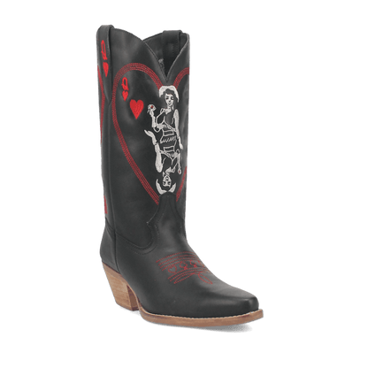 Dingo1969 QUEEN A HEARTS LEATHER BOOT