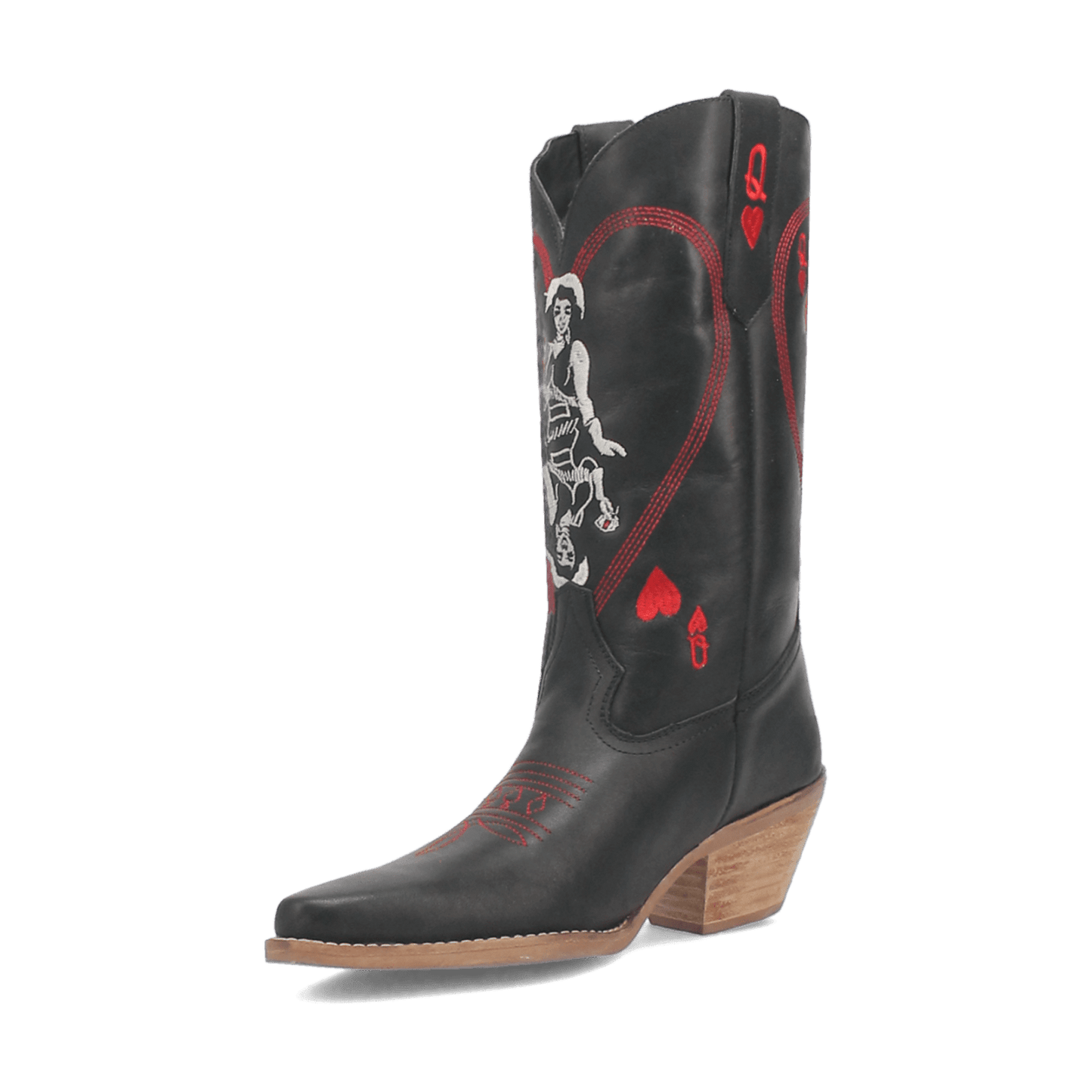 Dingo1969 QUEEN A HEARTS LEATHER BOOT