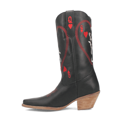 Dingo1969 QUEEN A HEARTS LEATHER BOOT