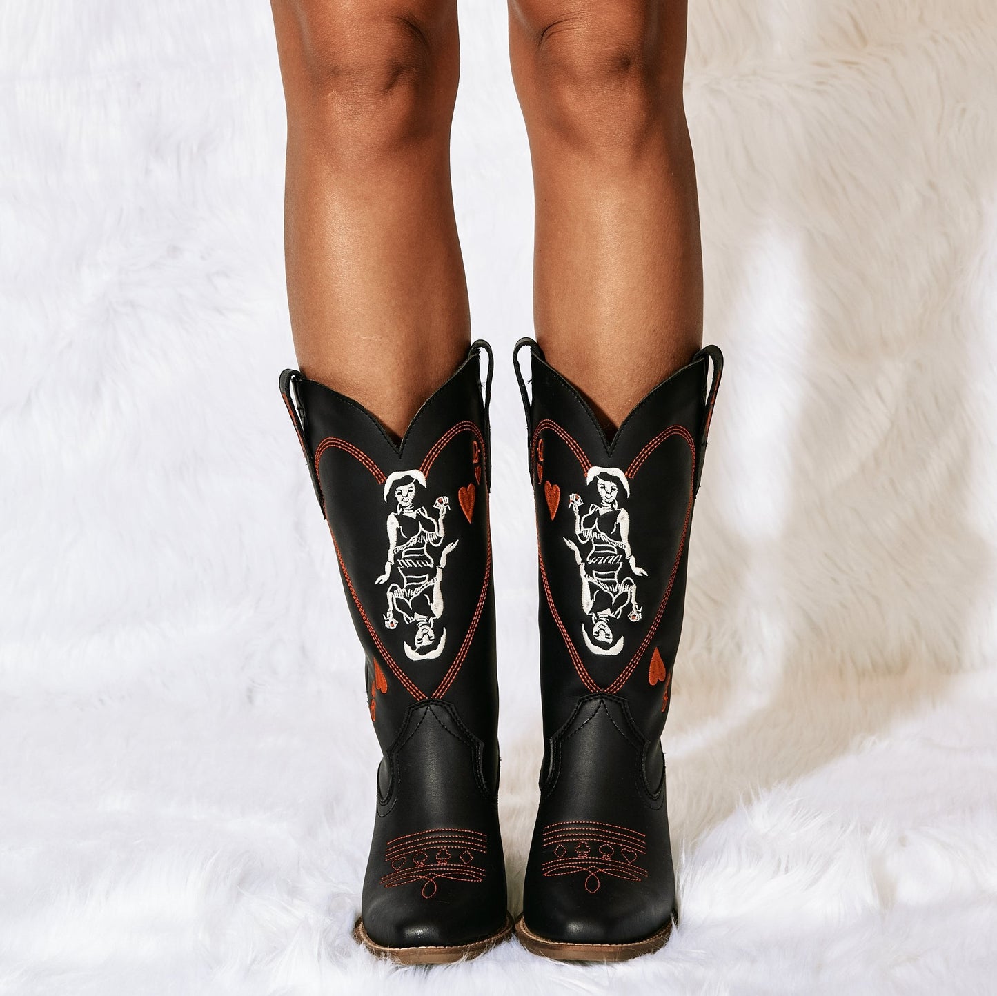 Dingo1969 QUEEN A HEARTS LEATHER BOOT