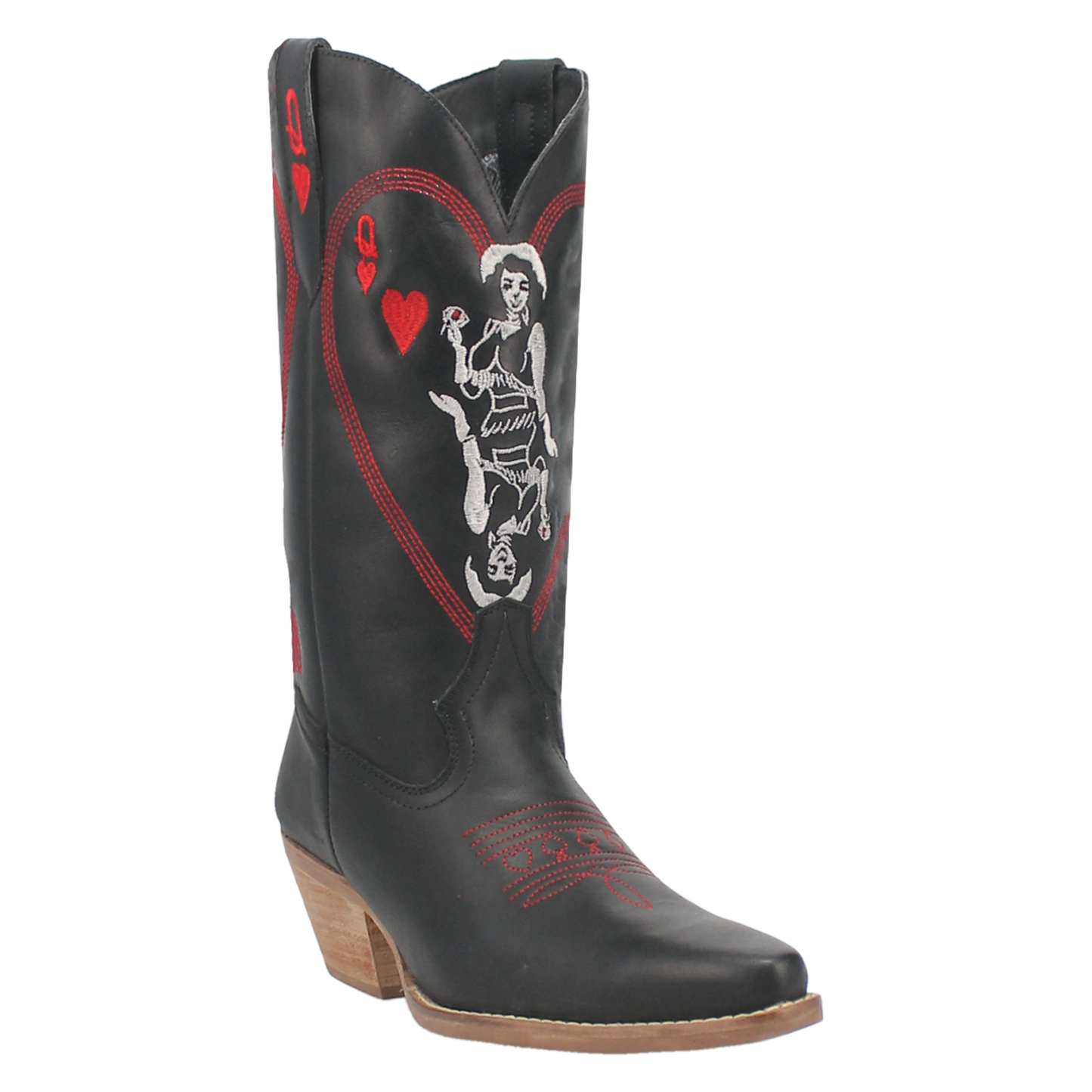 Dingo1969 QUEEN A HEARTS LEATHER BOOT