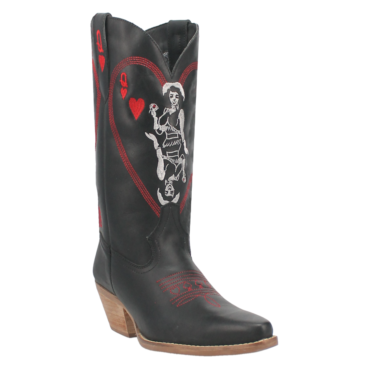 Dingo1969 QUEEN A HEARTS LEATHER BOOT