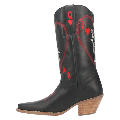 Dingo1969 QUEEN A HEARTS LEATHER BOOT